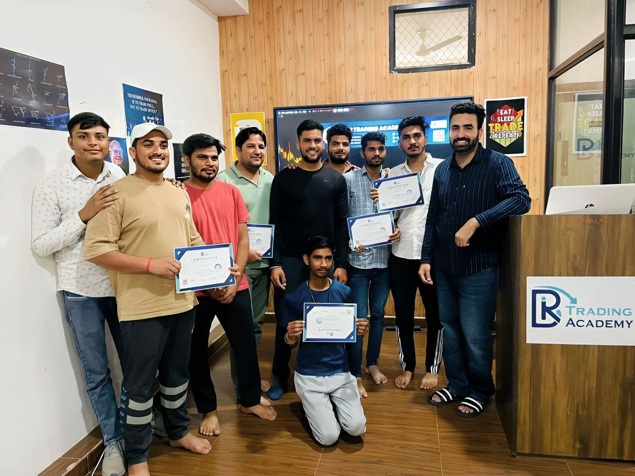 Live trading batch session at BR Academy Jaipur